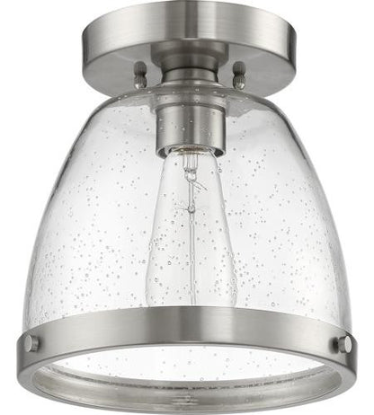 Craftmade 1 Light 7.5" Flushmount in Brushed Polished Nickel X1408-BNK