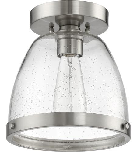 Craftmade 1 Light 7.5" Flushmount in Brushed Polished Nickel X1408-BNK