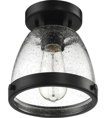 Craftmade 1 Light 7.5" Flushmount in Flat Black X1408-FB