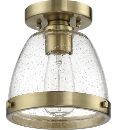 Craftmade 1 Light 7.5" Flushmount in Satin Brass X1408-SB