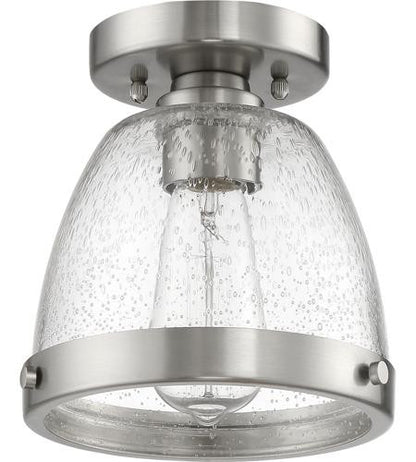 Craftmade 1 Light 9.5" Flushmount in Brushed Polished Nickel X1410-BNK