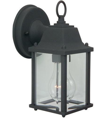 Craftmade 1 Light Small Wall Mount in Matte Black Z192-TB