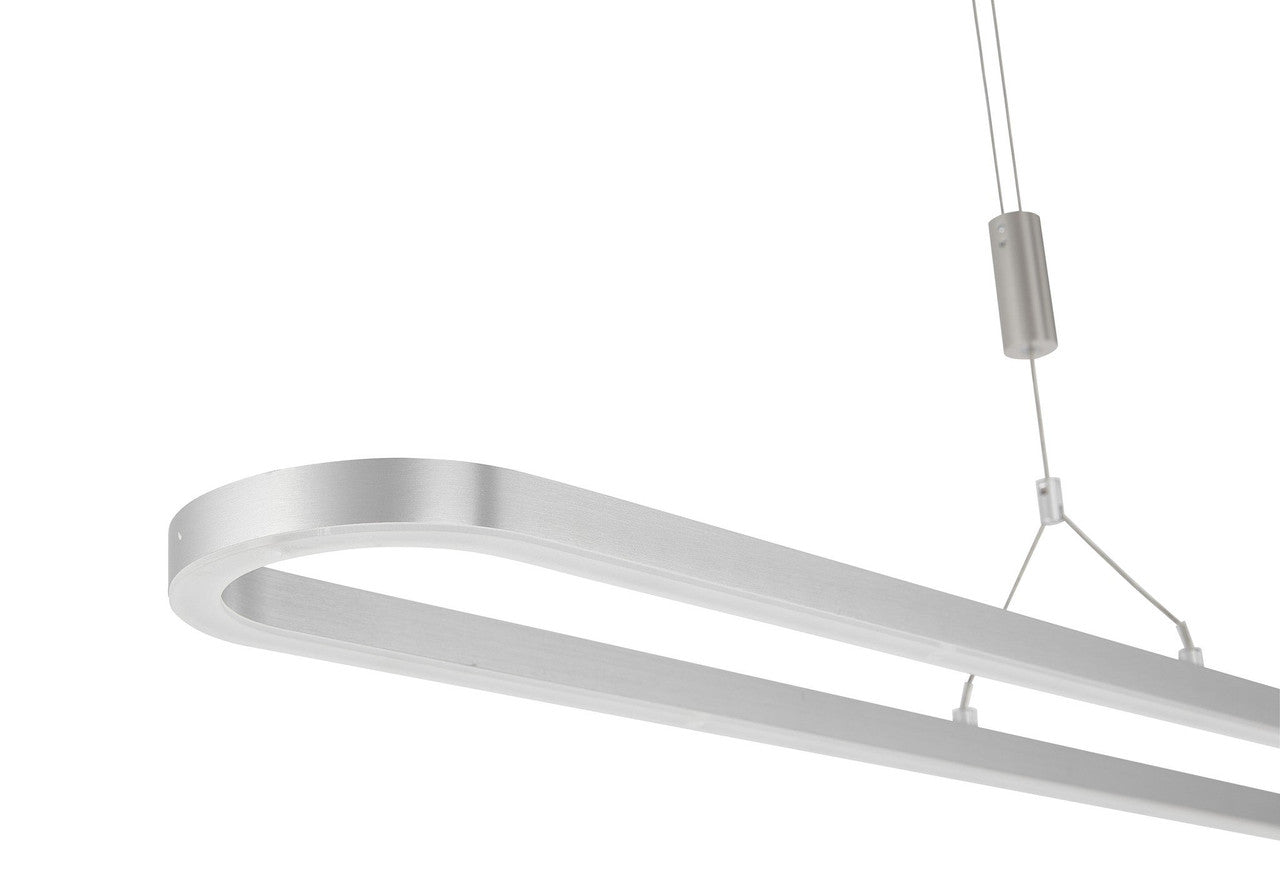 Arnsberg Line Pendant Fixture in Satin Nickel Z2049.1.92