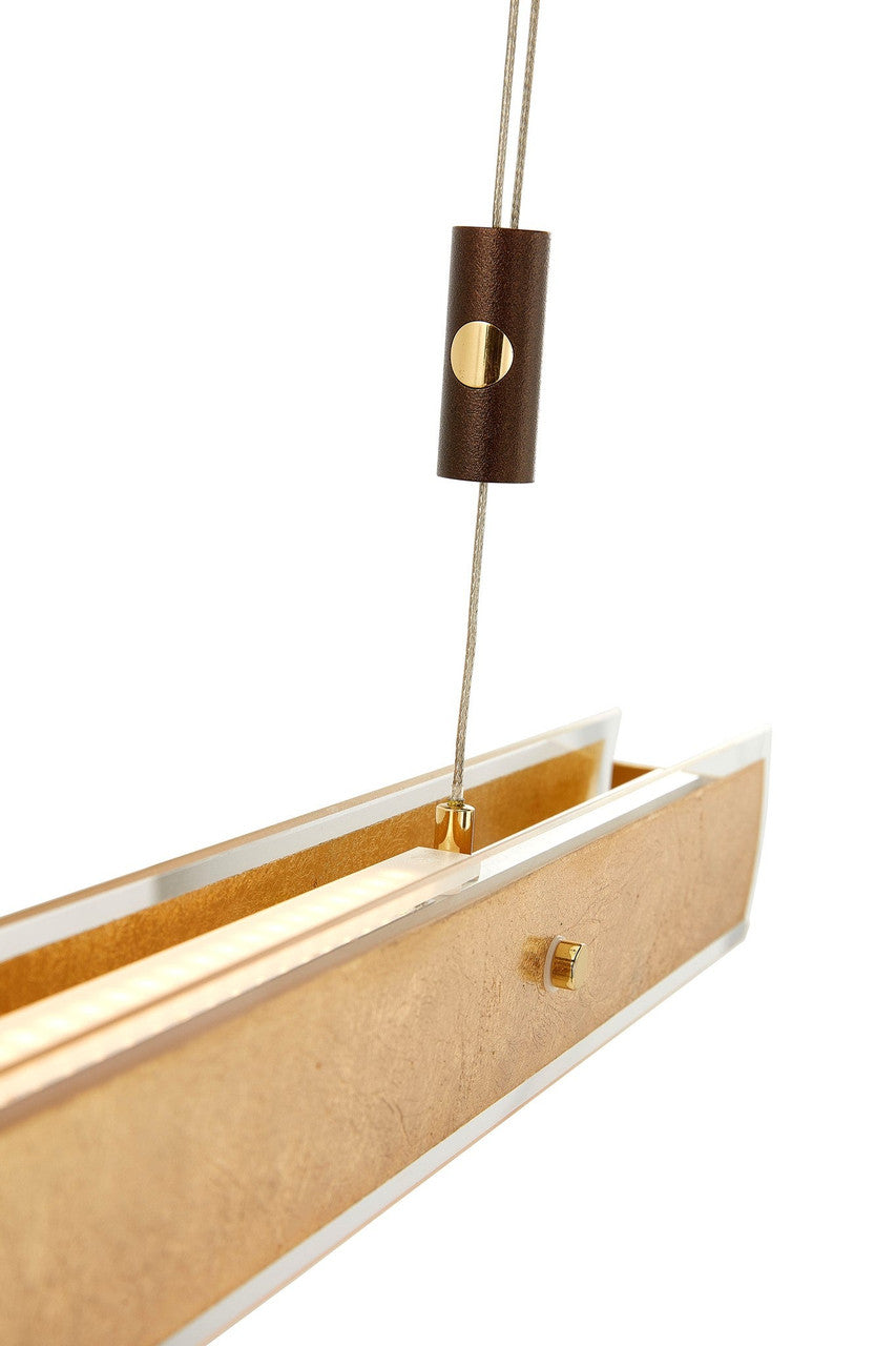 Arnsberg Linea Pendant Fixture in Gold Leaf Z2987.95.58