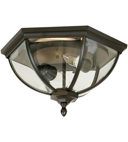 Craftmade Britannia 2 Light Outdoor Flushmount in Oiled Bronze Outdoor Z3017-OBO