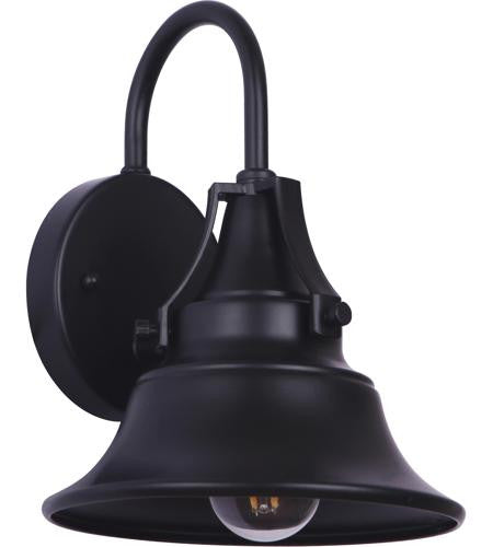 Craftmade Union 1 Light Small Lantern in Midnight with Metal Shade in Midnight Z4404-MN