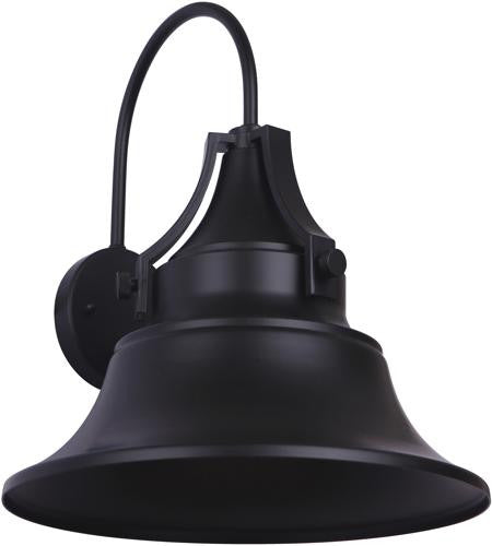 Craftmade Union 1 Light Large Wall Mount in Midnight with Metal Shade in Midnight Z4424-MN