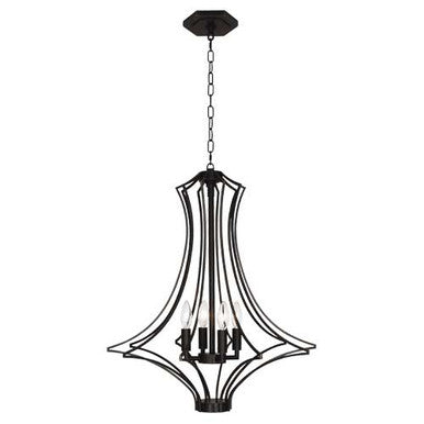 Robert Abbey  Grace Chandelier in Deep Patina Bronze Finish Z467