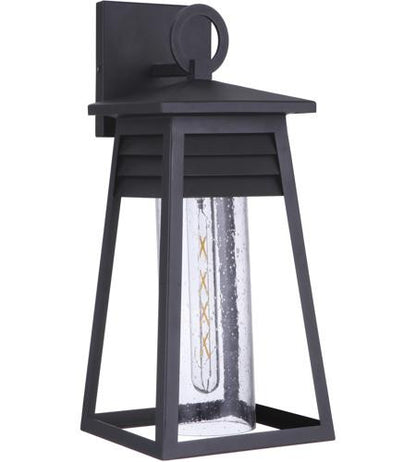 Craftmade Medium 1 Light Outdoor Lantern in Matte Black ZA2714-TB