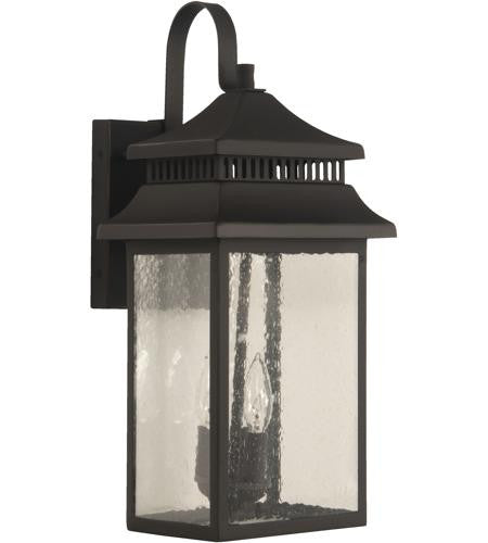 Craftmade Large 2 Light Outdoor Lantern in Dark Bronze Gilded ZA3124-DBG