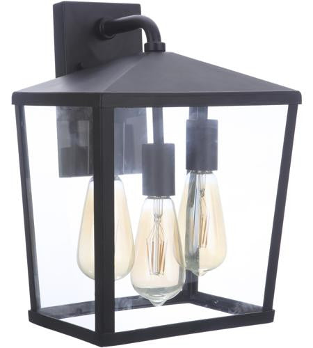 Craftmade Olsen Outdoor Lantern 3  Light  Midnight in Midnight ZA4624-MN