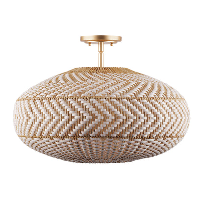 Crystorama Zanzibar 4 Light Soft Gold Semi Flush ZAN-9014-SG_CEILING