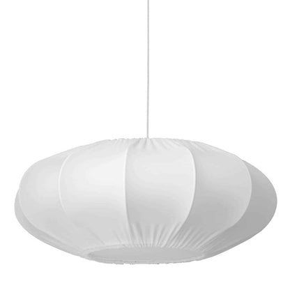 Dainolite 1 Light Zoey Pendant Lycra White Shade, Fabric Diffuser, White ZOE-221P-WH-900