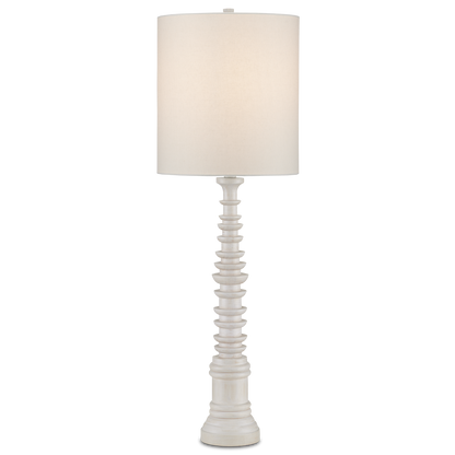 Currey & Co. 39.5" Malayan White Table Lamp 6000-0896