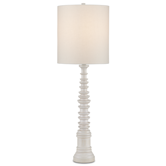 Currey & Co. 39.5" Malayan White Table Lamp 6000-0896