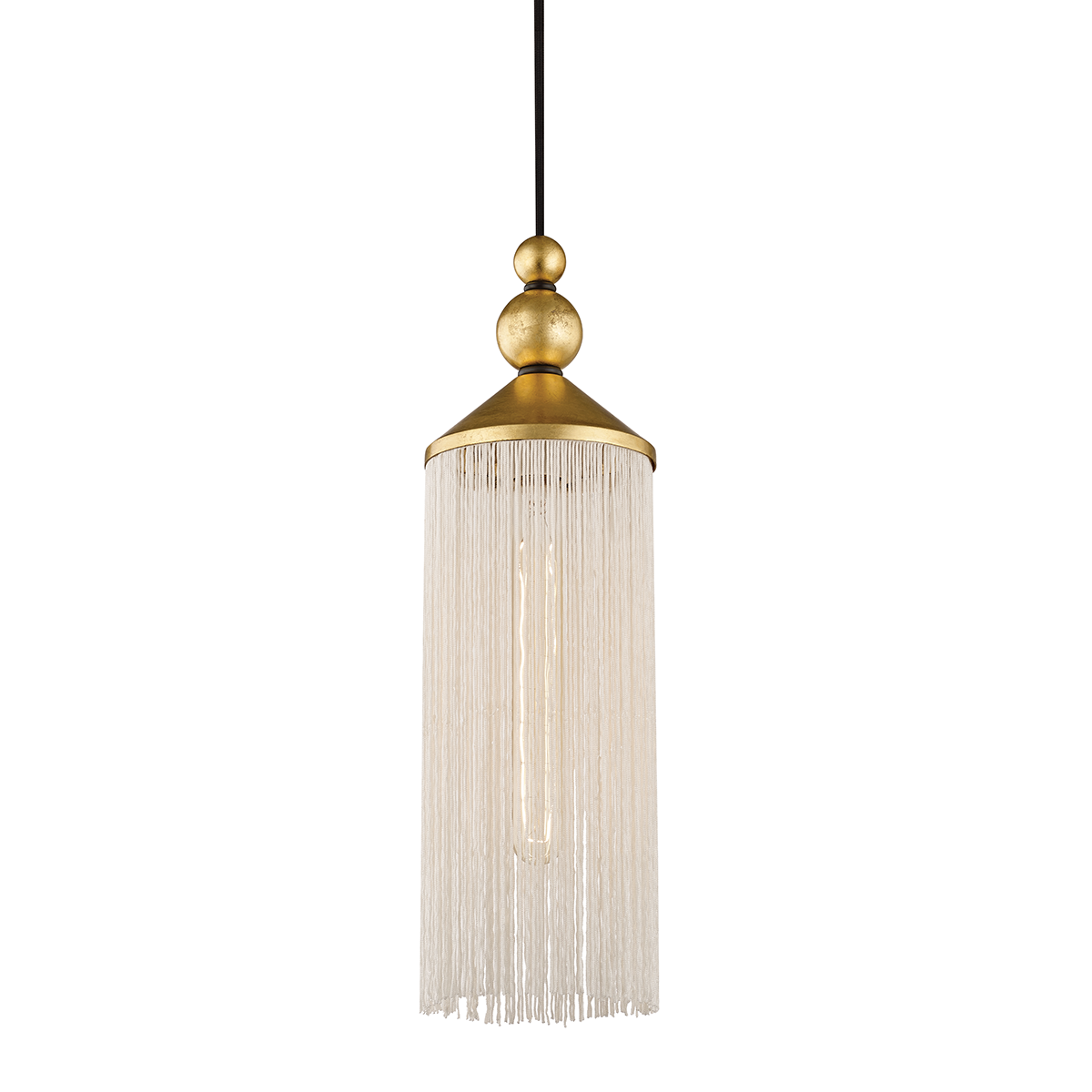 Mitzi 1 Light Pendant in Gold Leaf/White H300701-GL/WH