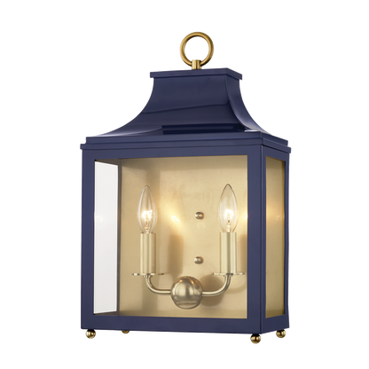 Mitzi 2 Light Wall Sconce in Aged Brass/Navy H259102-AGB/NVY