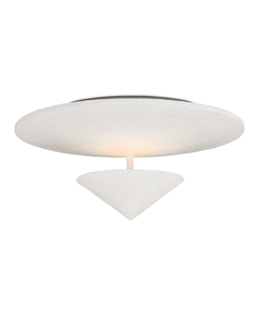 Currey & Co Empyrean Flush Mount in Yeso Blanco 9999-0075