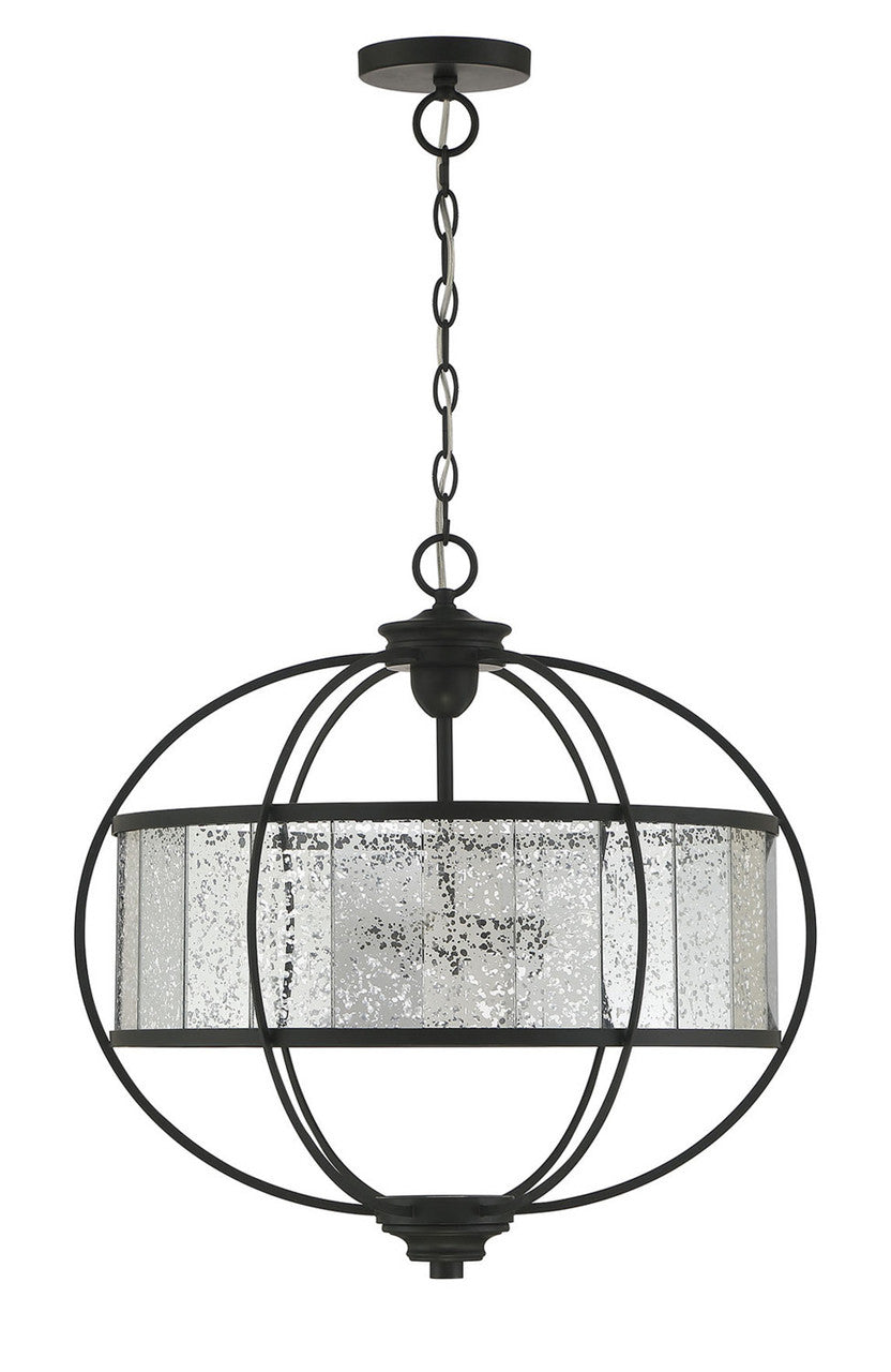 Lumanity Lighting Arwen 3-Light Glass Orb Chandelier in Painted Oil Rubbed Bronze  L098-0001