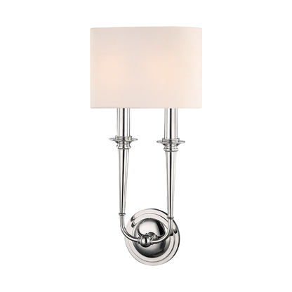 Hudson Valley Lighting Lourdes Wall Sconce in Polished Nickel 1232-PN