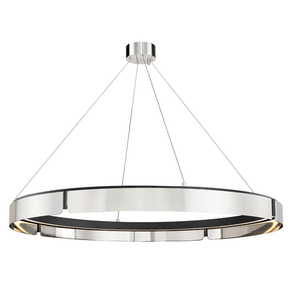 Hudson Valley Lighting Tribeca Chandelier in Burnished Nickel/black Combo 2949-BN/BK