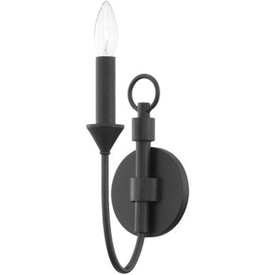 Troy Lighting 1 Light Cate Wall Sconce in Forged Iron B1001-FOR