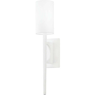 Troy Lighting 1 Light Wallace Wall Sconce in Gesso White B1041-GSW