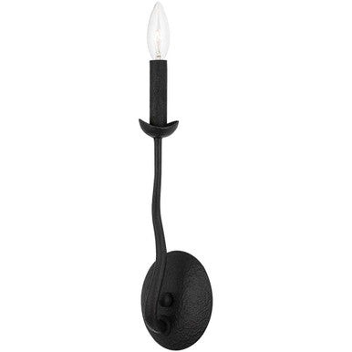 Troy Lighting 1 Light Reign Wall Sconce in Black Iron B1081-BI