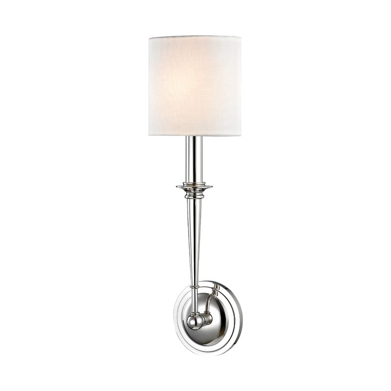 Hudson Valley Lighting Lourdes Wall Sconce in Polished Nickel 1231-PN