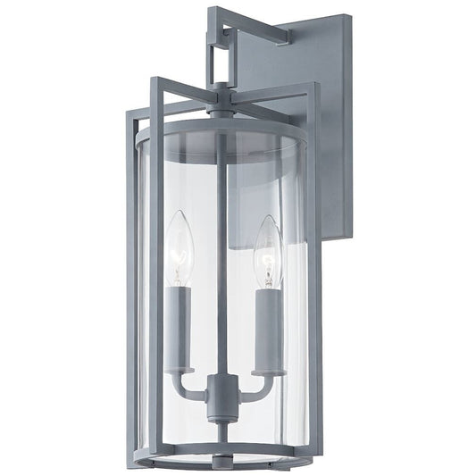 Troy Lighting 2 Light Percy Wall Sconce in Weathered Zinc B1142-WZN