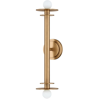 Troy Lighting 2 Light Arley Wall Sconce in Patina Brass B1221-PBR