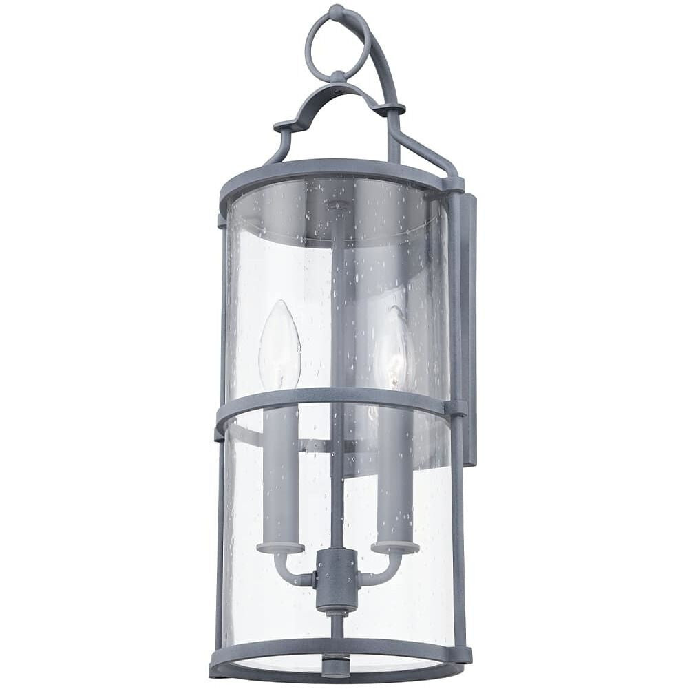 Troy Lighting 2 Light Burbank Wall Sconce in Weathered Zinc B1312-WZN