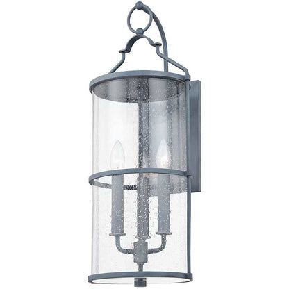 Troy Lighting 3 Light Burbank Wall Sconce in Weathered Zinc B1313-WZN