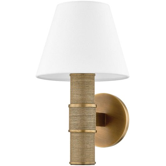 Troy Lighting 1 Light Denton Wall Sconce in Patina Brass B1513-PBR