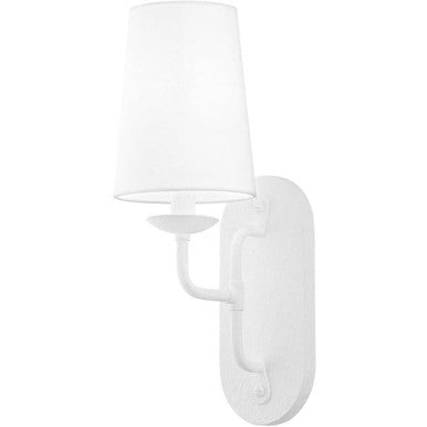 Troy Lighting 1 Light Moe Wall Sconce in Gesso White B1621-GSW