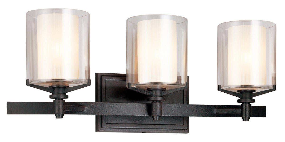 Troy Lighting 3 Light Arcadia Bath And Vanity in Textured Iron B1713-TRN