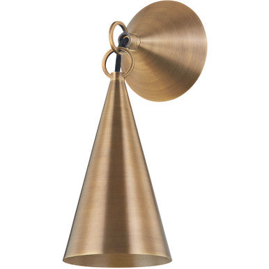 Troy Lighting 1 Light Midvale Wall Sconce in Patina Brass B1912-PBR