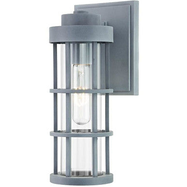 Troy Lighting 1 Light Mesa Wall Sconce in Weathered Zinc B2041-WZN