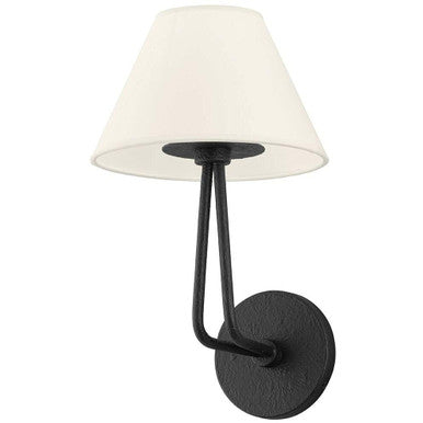 Troy Lighting 1 Light Ozias Wall Sconce in Black Iron B2502-BI