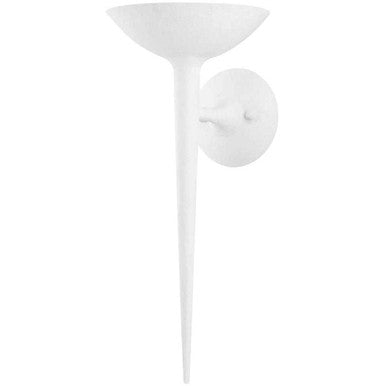 Troy Lighting 1 Light Cecilia Wall Sconce in Gesso White B2601-GSW