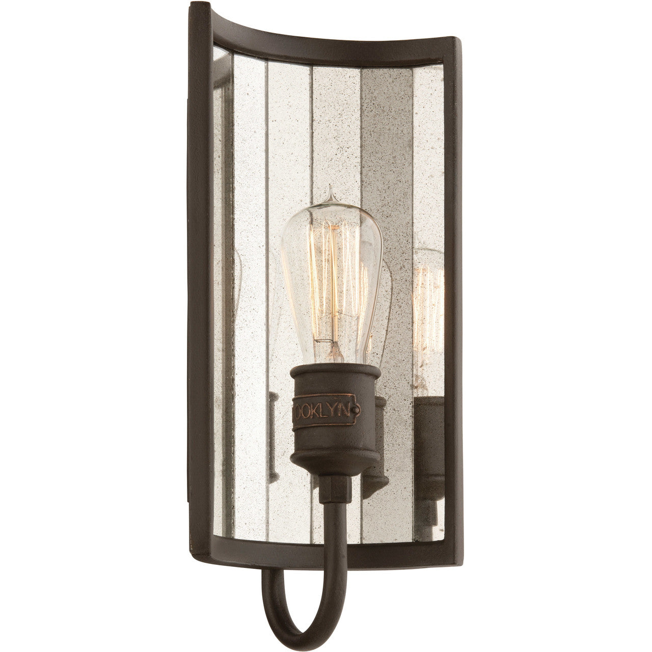 Troy Lighting 1 Light Brooklyn Wall Sconce in Heritage Bronze B3141-HBZ