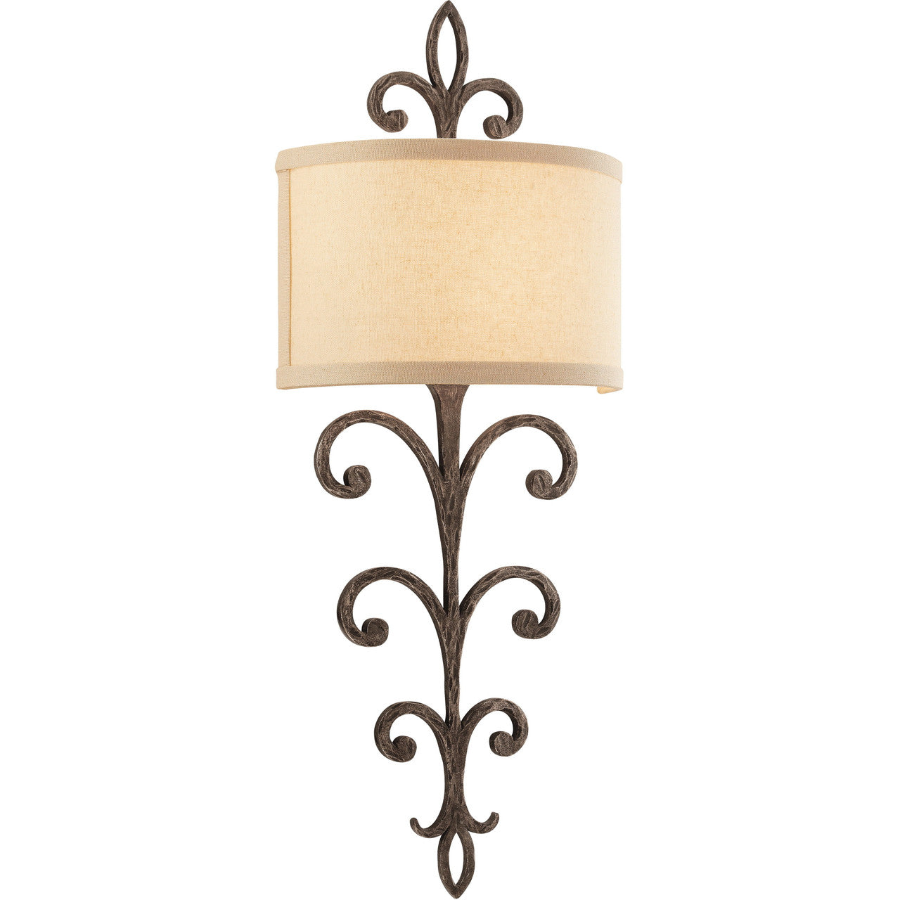 Troy Lighting 2 Light Crawford Wall Sconce in Heritage Bronze B3172-HBZ