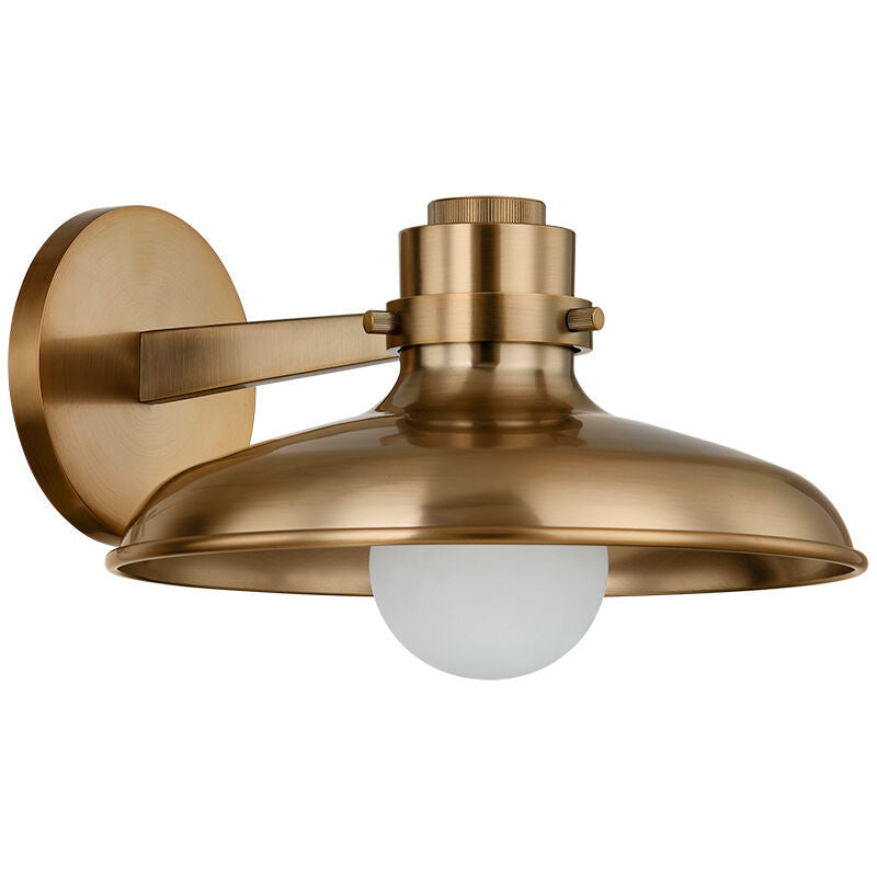 Troy Lighting 1 Light Rainhill Wall Sconce in Patina Brass B3207-PBR