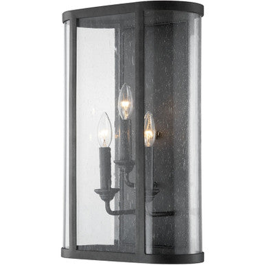 Troy Lighting 3 Light Chace Wall Sconce in Forged Iron B3403-FRN