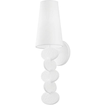 Troy Lighting 1 Light Ellios Wall Sconce in Gesso White B3501-GSW