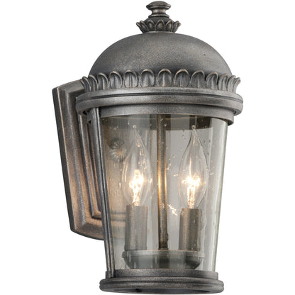 Troy Lighting 2 Light Ambassador Wall Sconce in Aged Pewter B3561