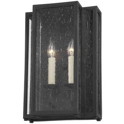 Troy Lighting 2 Light Leor Wall Sconce in Textured Black B3602-TBK