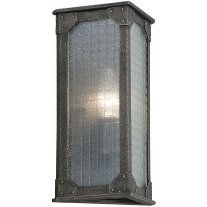 Troy Lighting 1 Light Hoboken Wall Sconce in Aged Pewter B3871