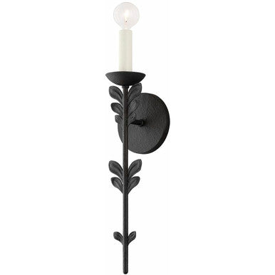 Troy Lighting 1 Light Florian Wall Sconce in Black Iron B4411-BI