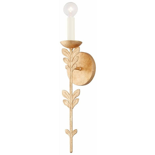 Troy Lighting 1 Light Florian Wall Sconce in Vintage Gold Leaf B4411-VGL